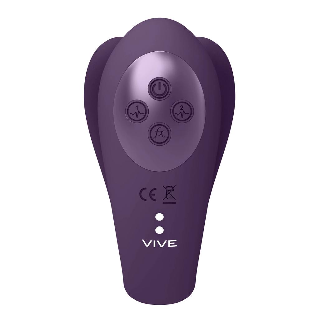 Vive - Triple action vibrator with two prongs and a pulsation wave on the clitoris Yoko