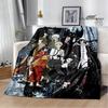 Cartoon Bungou Stray Dogs bedruckte Decken Picknickdecke Warme Flanelldecken Hausbettbezüge Decken für Betten Geburtstagsgeschenk
