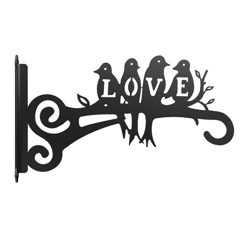 

Outdoor And Indoor Aesthetic Plant Hangers-10 Inch Metal Hanging Plant Bracket Featuring Beautiful Bird Design Pattern 1Pcs
