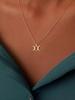 Suteyi Triple Moon Goddess Necklace - Symbol of Feminine Power - Wiccan Moon Phases Pendant - 14k Gold Plated or Silver