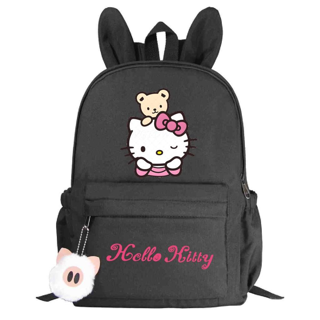 College Style Cute Print Junior High School High School Student Schoolbag Large Capacity Rabbit Ears Backpack Female