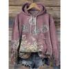 Fashion Women's Hooded Hoodies 3D Print Floral Graphics Casual Sweatshirts Pullovers Streetwear Women's Clothing Fall Winter