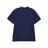 Li Ning Letter Logo Printed Round Neck Loose Comfortable Casual Early Spring Short Sleeve Polo Shirt Unisex Polo Shirts Deep-Navy APLV605-3