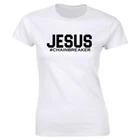 Jesus Hashtag # Chainbreaker Crew Neck T-Shirt for Women Christian Tee S