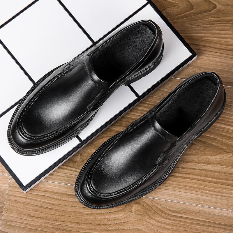 Breathable Men Oxford Shoes Luxury Brand Man Formal Dress Footwear Fashion Style Business Shoes Genuine Leather Slip On Footwear