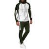 Mens  Gradient Zipper Print Sweatshirt Top Pants Sets Sport Suit Tracksuit