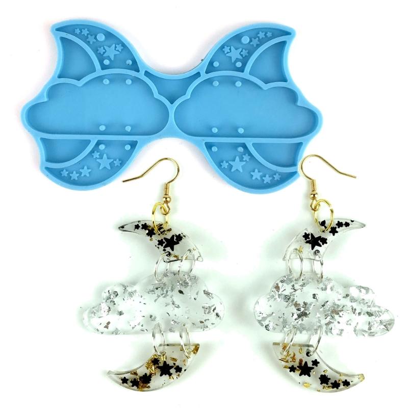 Silikon Ohrringformen Anhänger Epoxidharzform Epoxidharzformen DIY Schmuckherstellung Formen für Schmuckdekorationen