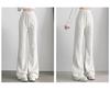 Petite Gray Micro Flare Sweatpants - High Waist, Draped American Style for Spring & Autumn (145)
