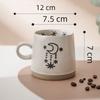 Kaffeetassen Grobkeramiktassen Japanischer Stil Zuhause Handbemalt Unterglasurfarbe Retro Hohes Erscheinungsniveau Kreative Keramiktassen Antiker Stil