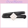 Leather Pearl Shape Waist Belt For Women With Alloy Buckle Fashion Accessory