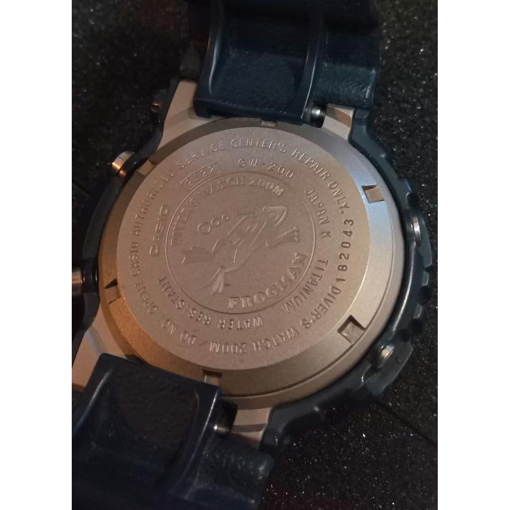Used Rare G-SHOCK GW-200 screw back titanium frogman