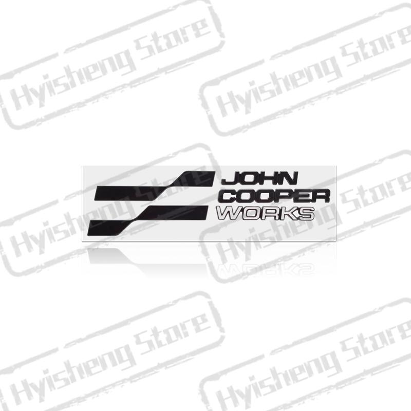 Adesivo Metallico 3D Nuovo Emblema JCW Decorazione Adesivi Posteriori per Bagagliaio Laterali per Mini Cooper ONE S Countryman Clubman R59 R60 Styling Auto