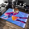 [1pc Kpop Demon Hunters Office Chair Carpet] Digital Printed Area Rug for Home & Game Room Use, Soft Indoor Sofa Chair Mat
