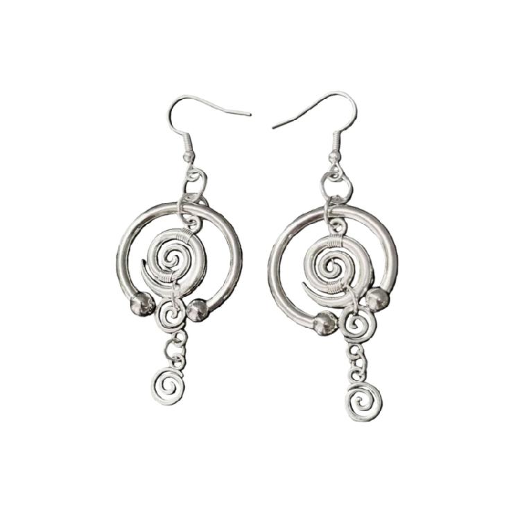 

Trendy Spirals Drop Earrings For Women Versatile Wear With Dresses Or Casual Outfits Alloy Jewelry Ear Accessories 1