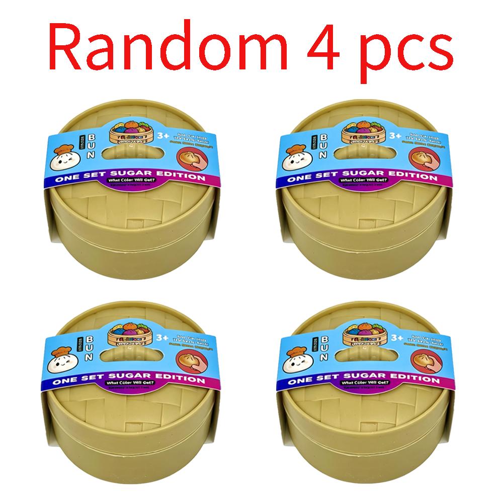 Colorful Simulated Steamed Bun Squishy 1-6pcs with Dumpling Sensory Squeeze Figure for Stress Relief Charming Look