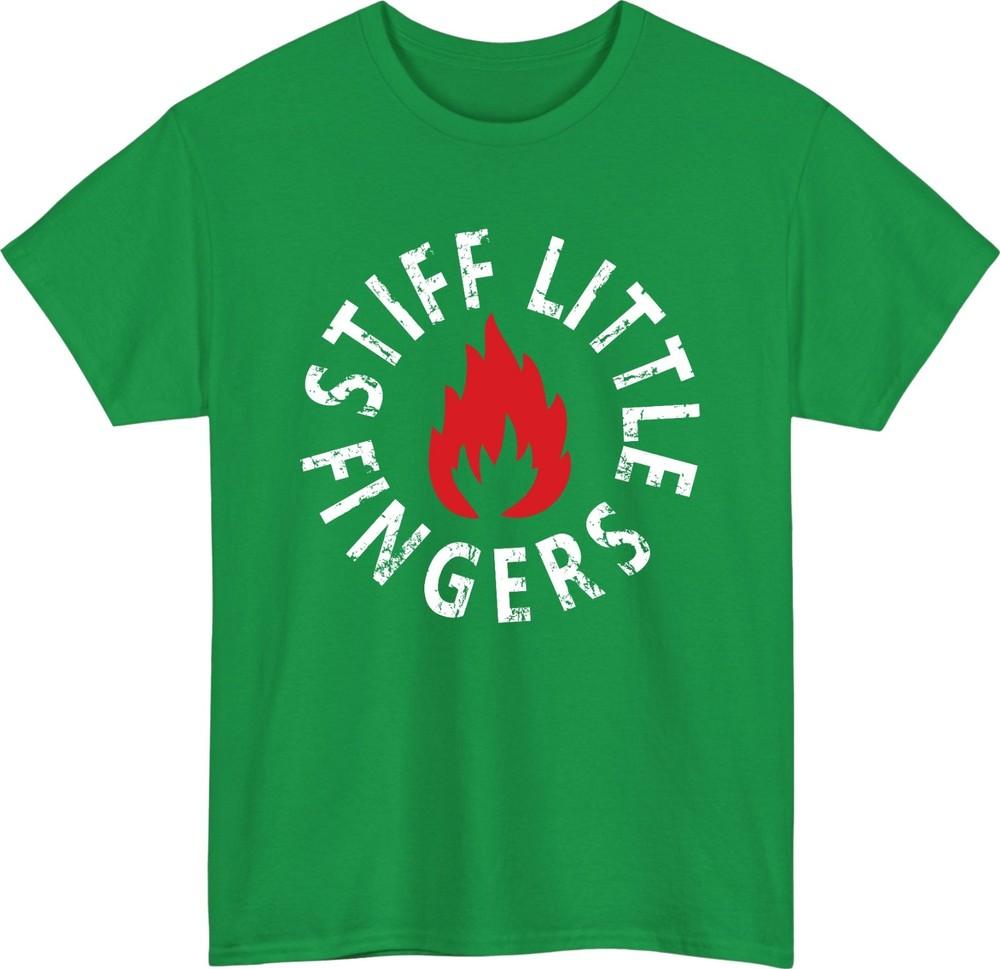 Stiff Little Fingers Inspired Flame Retro Unisex TShirt Music Fan Tee Top Gift S