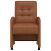 Dining Chairs with Casters 2 pcs Brown 58 x 67 x 97 cm
