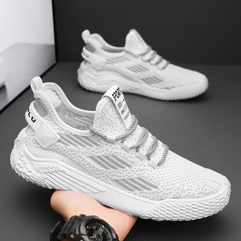Men's shoes new summer breathable thin mesh fly-woven mesh shoes casual men's non-slip running sneakers