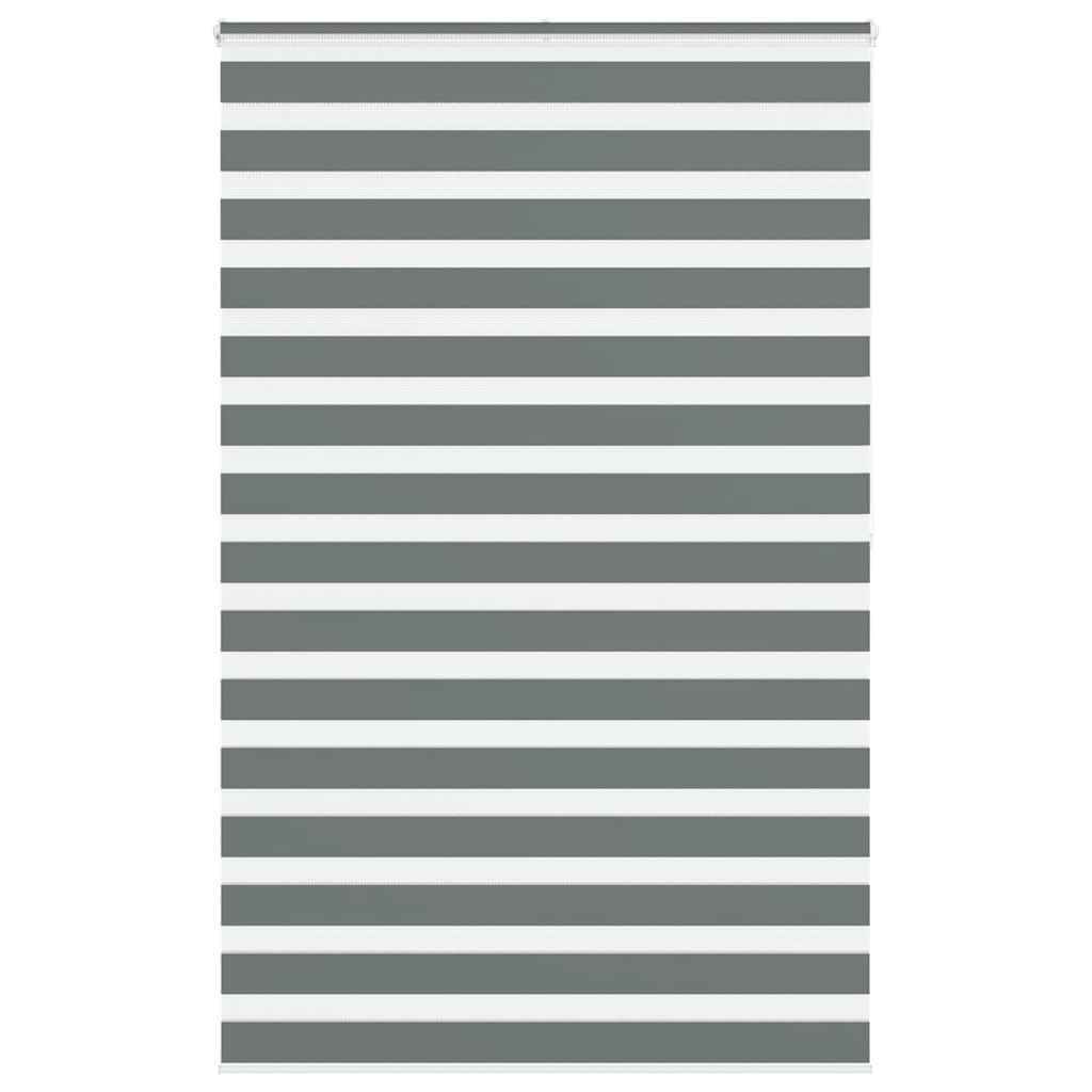 Zebra Roller Blind, Dark Grey, Fabric Width 135.9Cm, Polyester