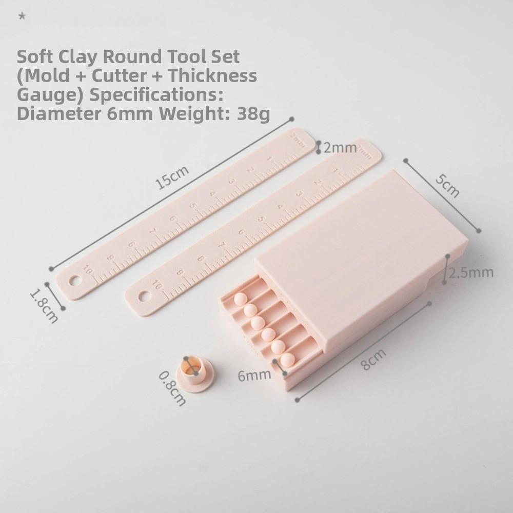 4-20mm Diameter Clay Ball Maker Measuring Ruler Rubbing Strip Clay Ball Rub Mold Mini Clay Ball Rolling Strip Mold DIY Jewelry