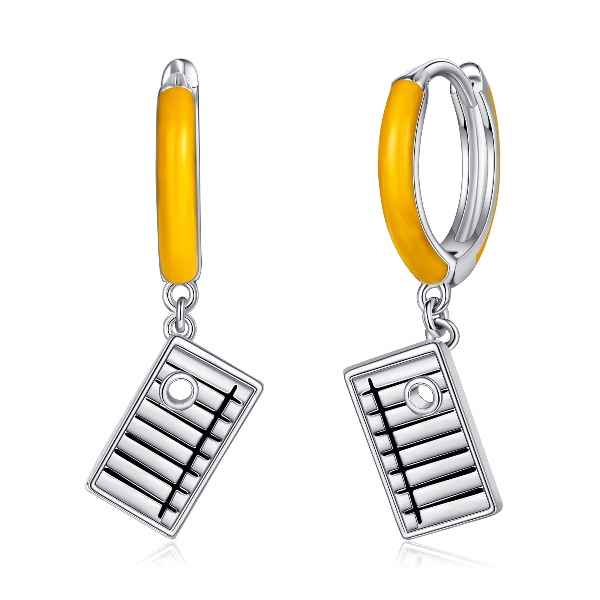 

Pencil Hoop 925 Crayon Hoop Pencil Pencil Gift for Her Earrings, Silver, Hypoallergenic, Earrings, Earrings, Accessories, Women,