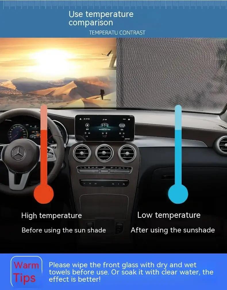 1PCS Retractable Shading Curtain Car Auto Side Window Roll Curtain Household Living Rooms Sun Shading Rolling Blinds Cover
