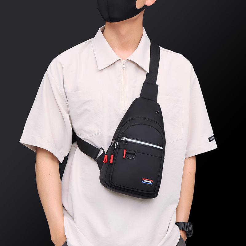 Unisex Chest Bag Simple Storage Bag Lightweight Travel Small Backpack Crossbody Bag Fashion Casual Single Should Bags