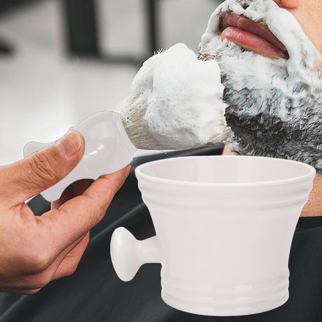 Cleaning Bowl Shaving Brush Set Foam Grooming Kits Easy Foaming Shave Soap Mug for Hair Salon