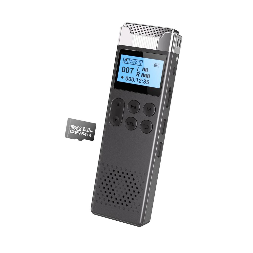 80GB Voice Sound Automatic Long Recording Up to 144 Hours of Continuous Stereo Malfunction Password Easy Ideal for Language and Includes Japanese