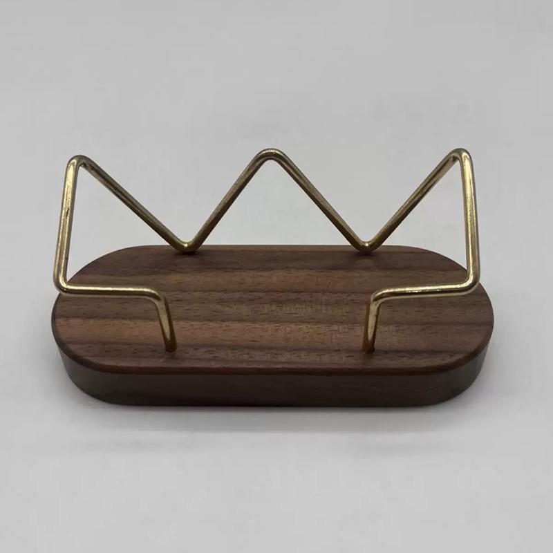 Desk Wooden Business Card Display Stand Wood Business Card Holder For Postcard Holder For Office Home Desktop