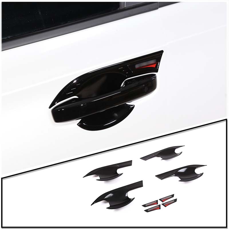 Exterior Door Handle Bowl Cover Trims Door Bowl Protector Sticker Car Accessories For Honda Civic 11th Gen FE  FL1