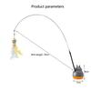Funny Cat Stick, Steel Wire, Long Pole, Feather, Cute Fishing, Spinning,  Self Entertaining,  Problem-solving, Pet  Toy