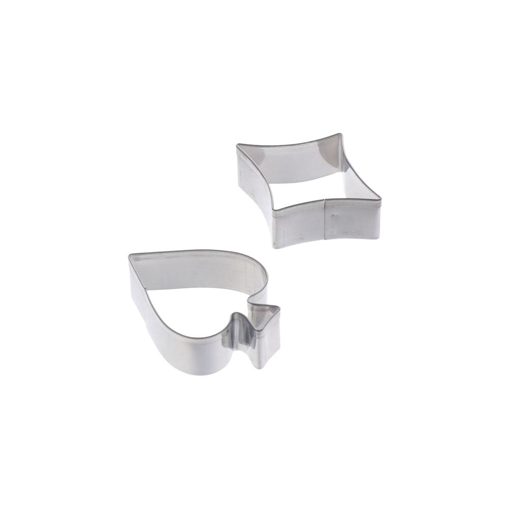 Gebäckclub Form Herz Kuchen Keksform Edelstahl Spielkartenform Ausstechform