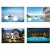 2pcs Solar Floating Pool Lights 14in Inflatable LED Pool Lights with Remote Water Resistant Pool Light Balls for Yard Party Outdoor Decor