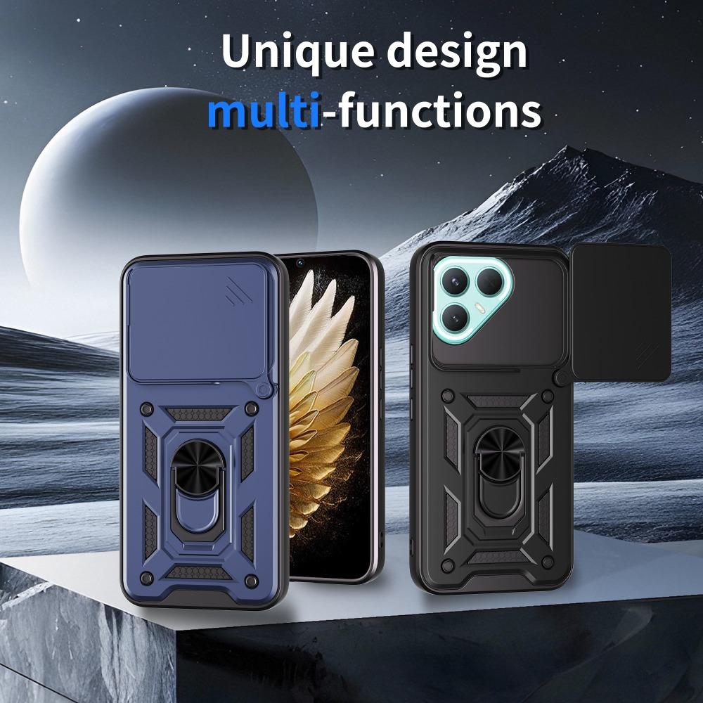 Armor Holder Funda for Tecno Pova 7 Pro 5G Case Cover Slide Camera Protection Ring Stand Shockproof Back Capa Funda