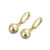 Exquisite Small Round Bead Huggie Earrings Minimalist Elegant Design Delicate Studs For Women Daily Wear Jewelry