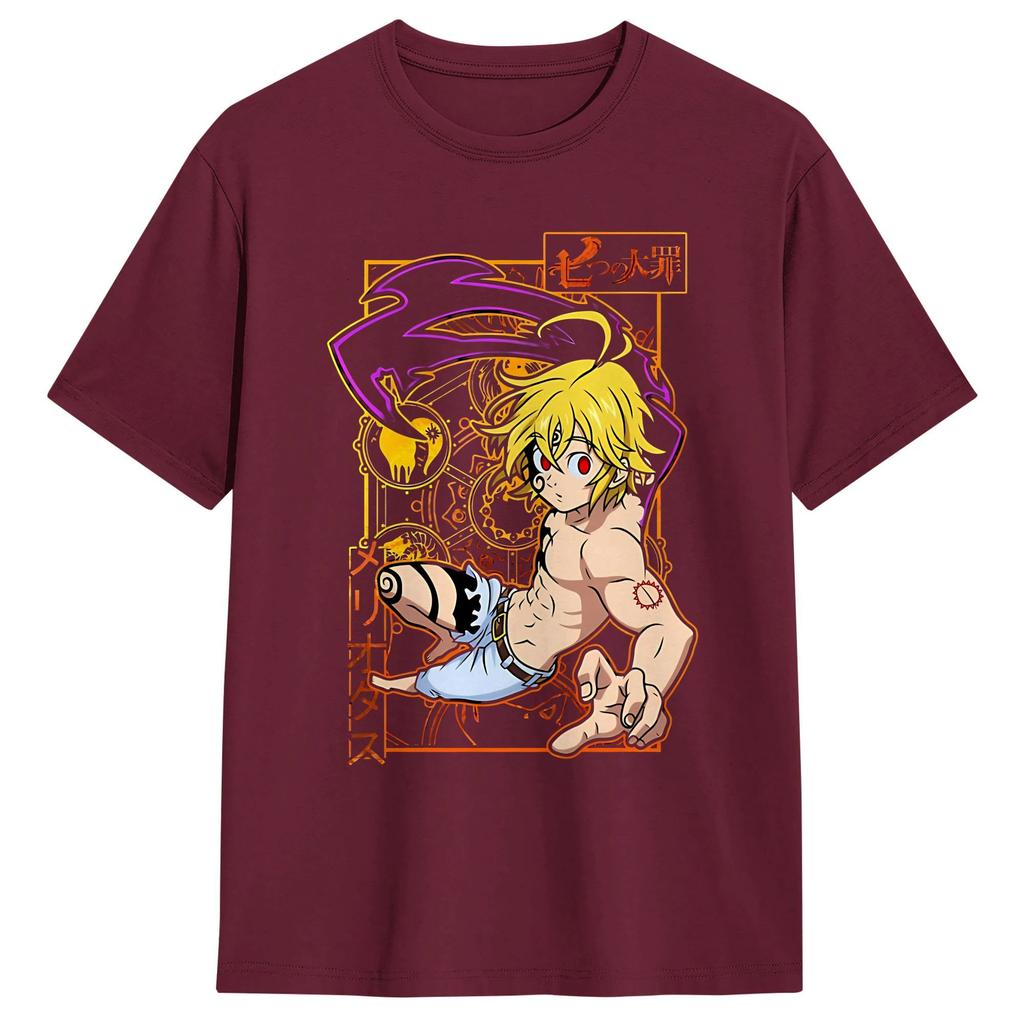 The Seven Deadly Sins Anime T Shirt Summer  Cotton T Shirts For Unisexs Casual Tshirt Short Sleeve YK Funny Tees