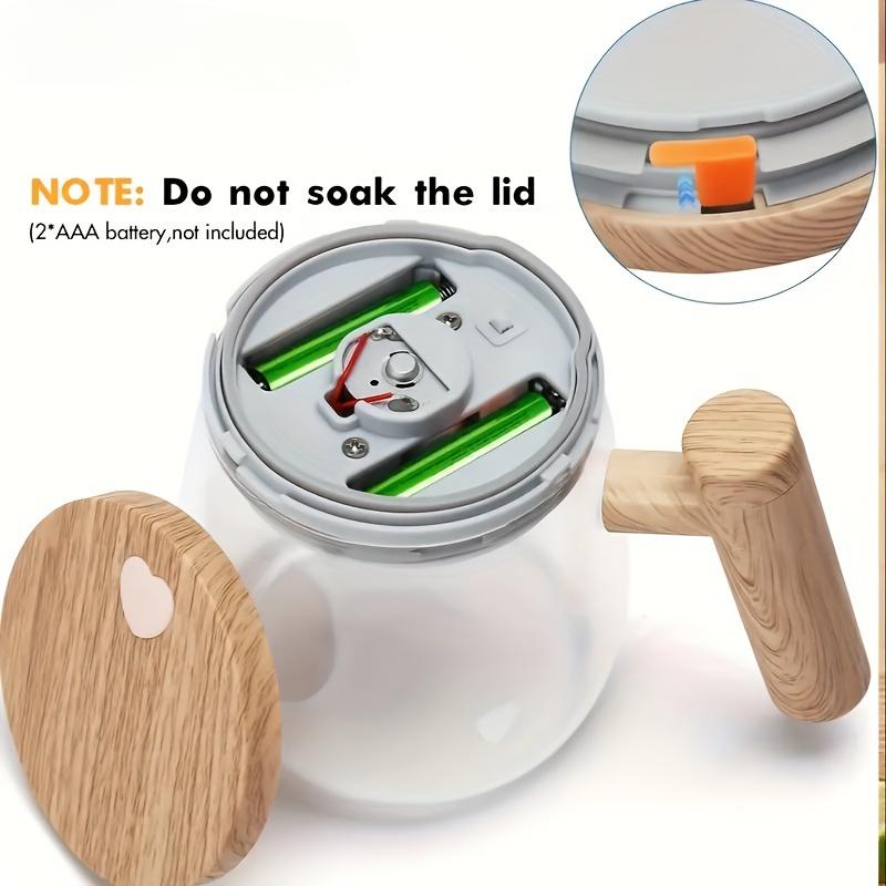 [Self Stirring Mug] 400ML Self Stirring Mug-Electric Mixing Cup with High Borosilicate Glass-Rotating Home Office Travel Stirring Cup for Coffee/Milk