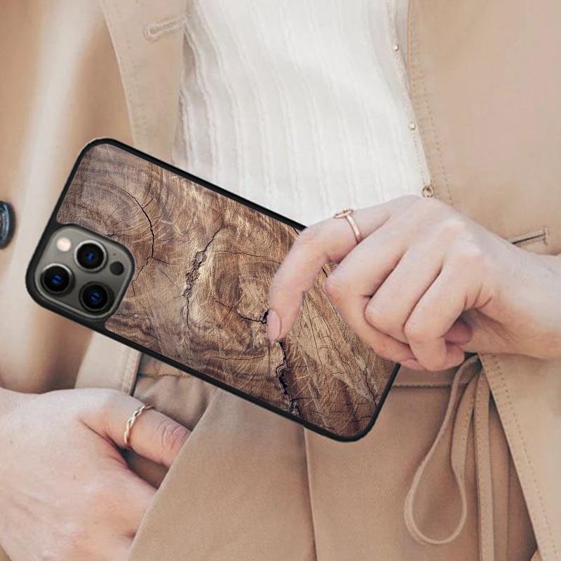 Oak Wood Texture Pattern Magnetic Phone Case For APPLE iPhone 17 Air 16 14 13 12 Pro Max 15 Plus Wireless Charge MagSafe Cover