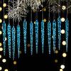 Christmas Broken Acrylic Ice Pendant Decorations Set For Holiday Decor Home