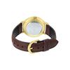 Casio Standard Series Fashion Business Simple Casual Versatile Classic Pointer Roman Scale Gold Large Dial Quartz Movement Leather Strap LTP-VT01GL-9B