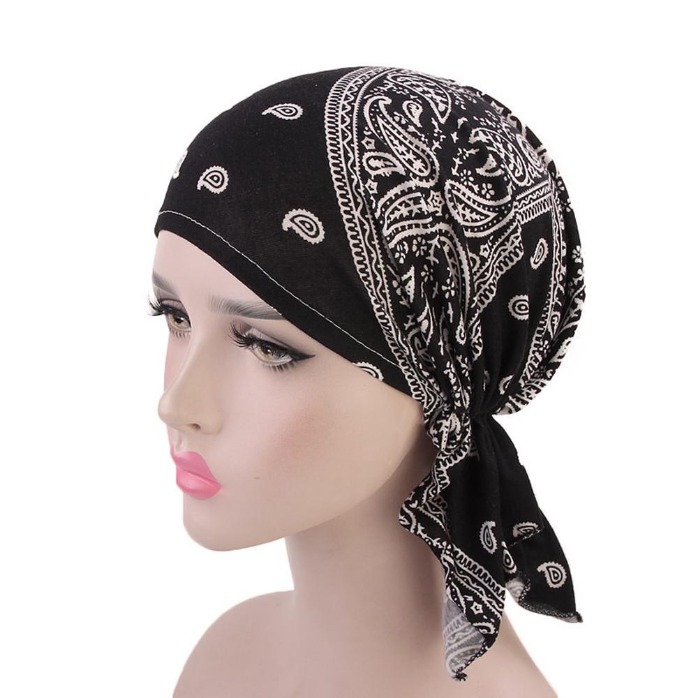 New High Quality Muslim Bamboo Pre-Tied Scarf  Women Softethnic Style  Fashion Headscarf Wrap Hair Accessories