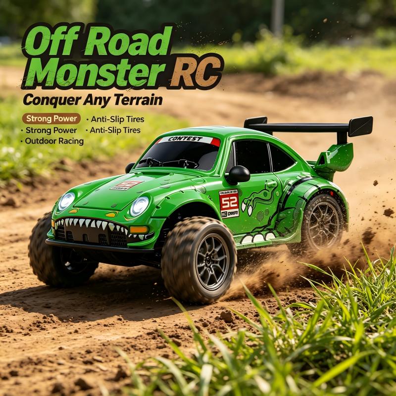 Portable Mini 1: 24 Speed 4-wheel Drive RC Drift Remote Control Car 2.4G Remote Control Racing Car Children Electric Toy Christmas Gift for Children