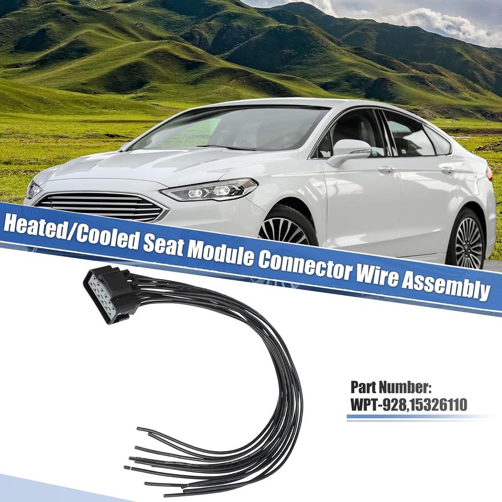 Unifizz WPT928 15326110 Heated/Cooled Seat Module Connector Wire Kit Heated Seat Wiring Connector Wire Harness Replacement for Ford F-250 F-350 F-450