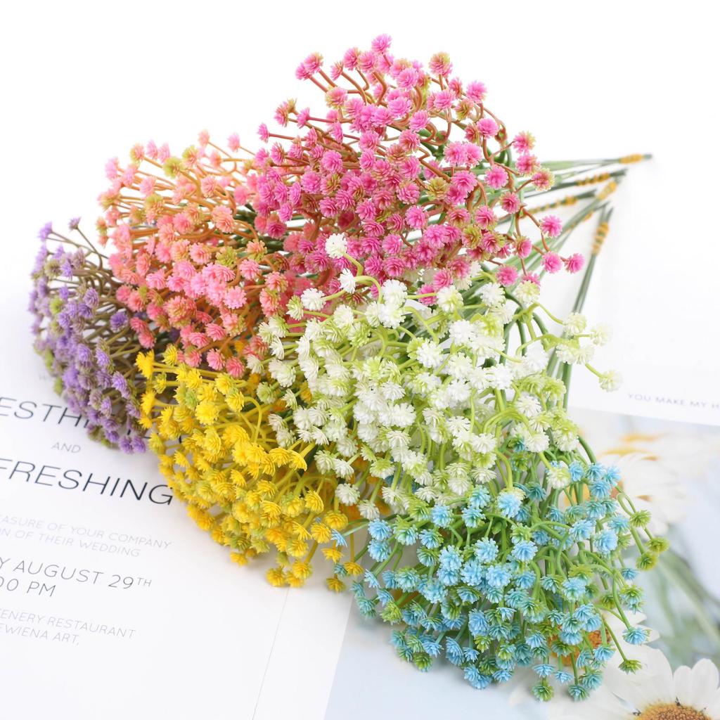Artificial Baby's Breath Flower Aisle Runner for Wedding Decor and Photo Props