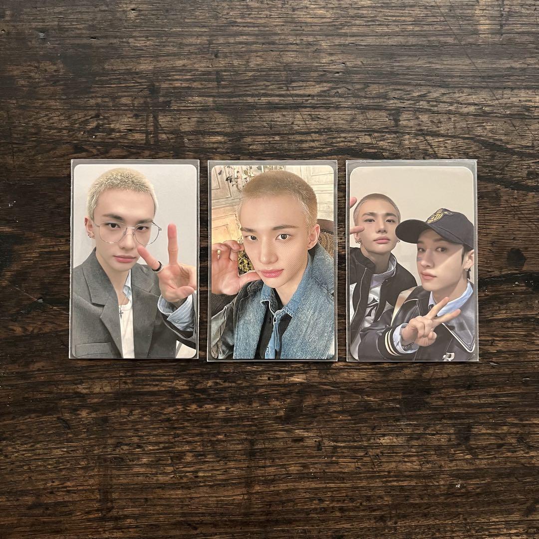 

[USED] Official StrayKids Hyunjin DominATE Trading Card Set of 3
