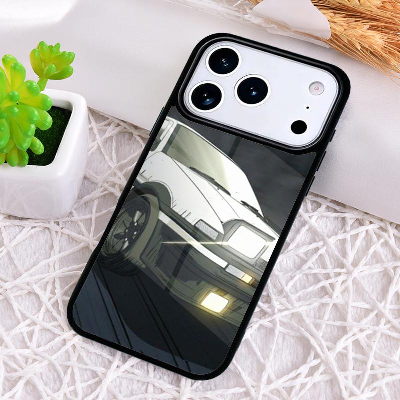 Initial D soft Phone Case for iPhone 17 Air 16 15 11 12 14 13 Pro Max Shockproof Cover