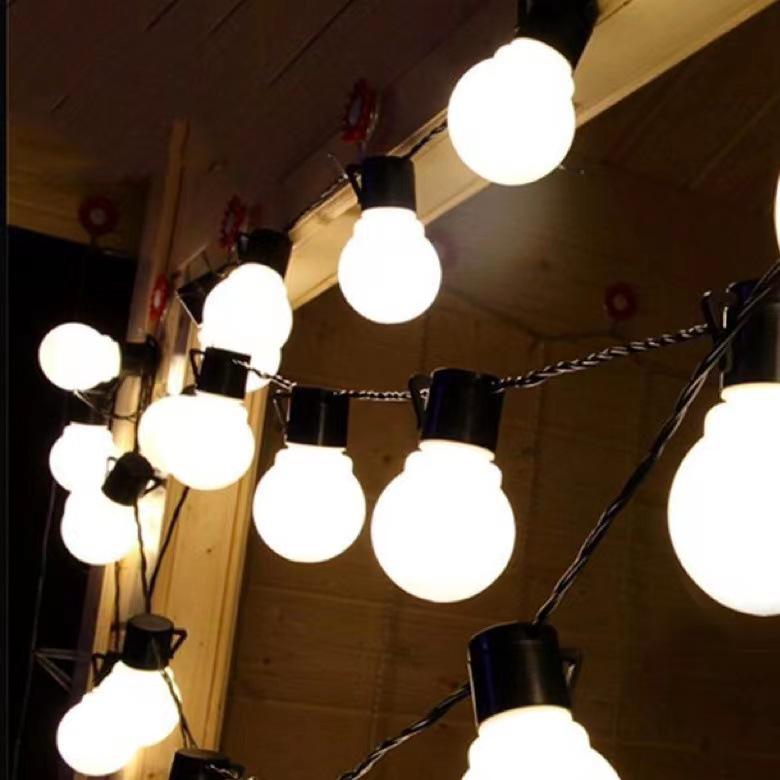 Vintage Solar LED String Lights - Waterproof Outdoor Garden and Courtyard Decor Lights