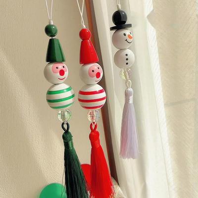 Bunte Handgemachte Weihnachtsbaum-Marionetten-Dekoration für Taschen, Handys und Lanyards - Perfektes Geschenk für Paare