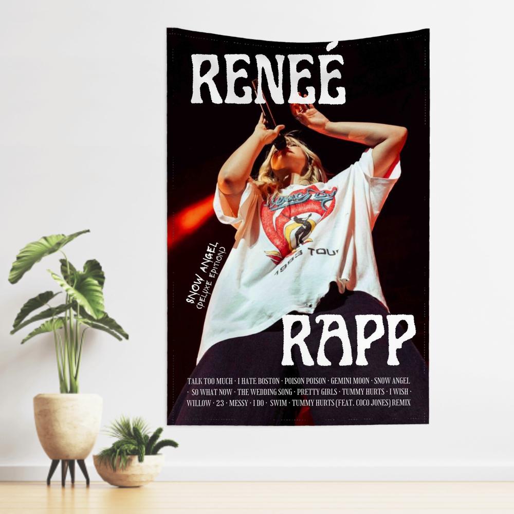 Music Albums Renee Singer RRapp Tapestry Room Decor Wall Cloth Party Hanging Background Room Decor Baby Room